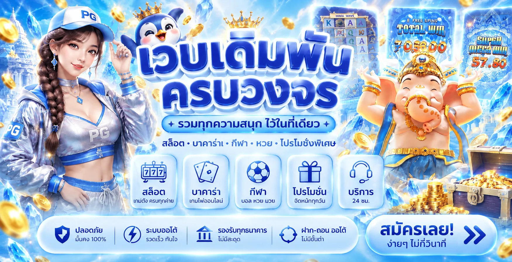 ภาพรวมเกมออนไลน์และหมวดบริการ WINWIN188